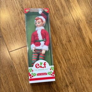 ELF Red and Green Holiday Decor Doll
